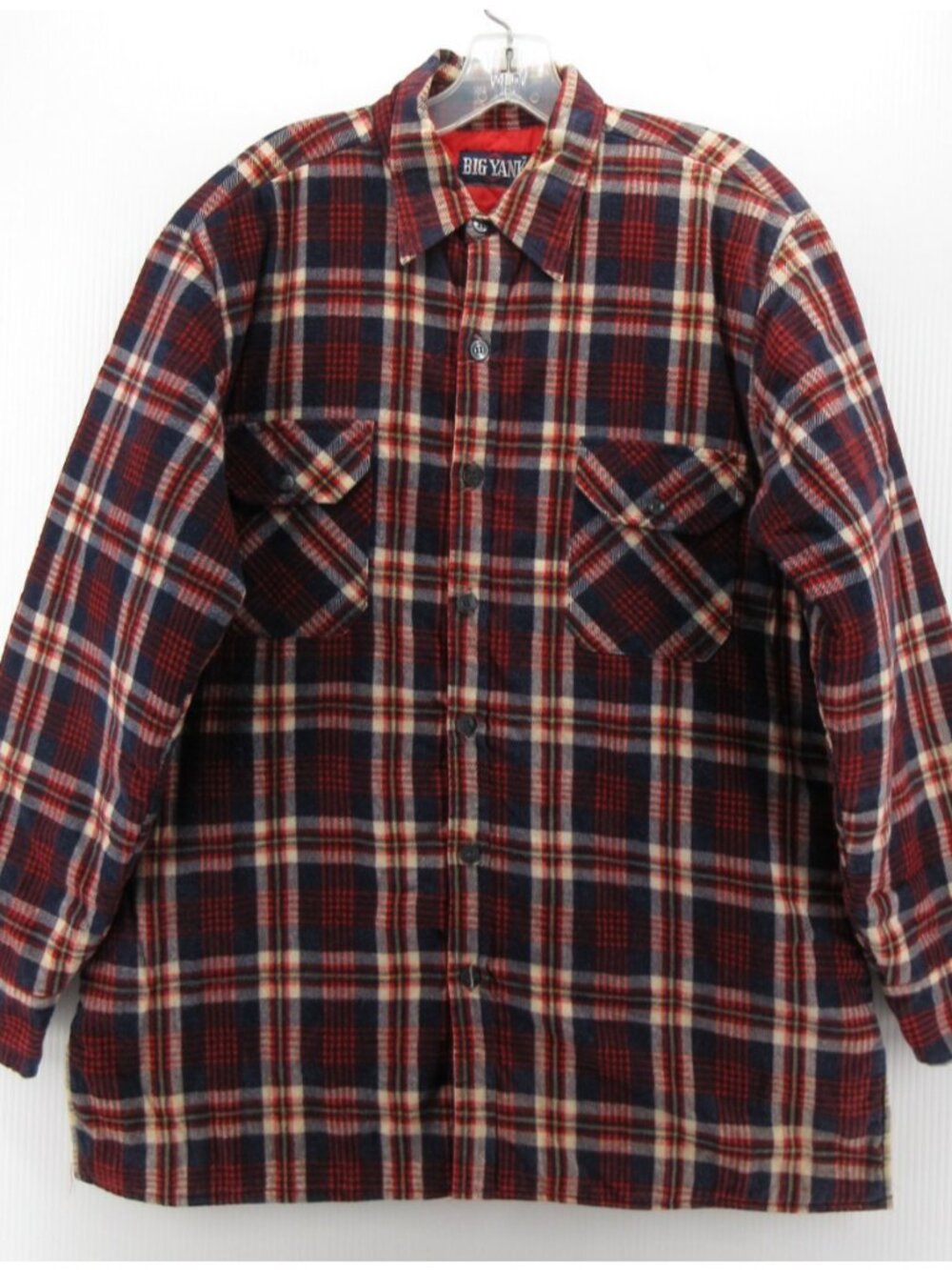 VINTAGE Big Yank Jacket XL Flannel Shirt Shacket Quilted Lined Heavy *